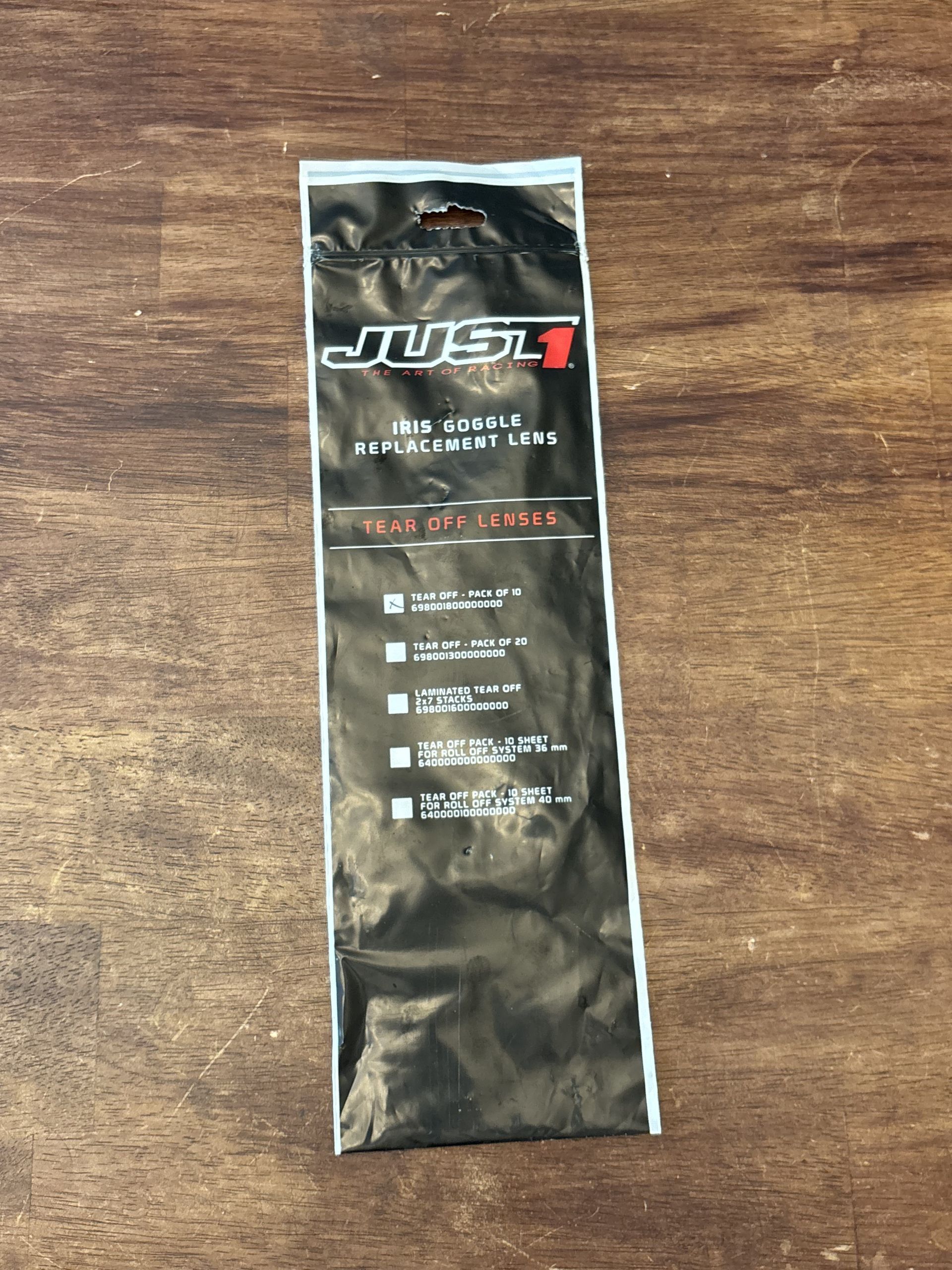 NEW JUST1 Iris Goggle Replacement Lens - Tear Off Lenses 