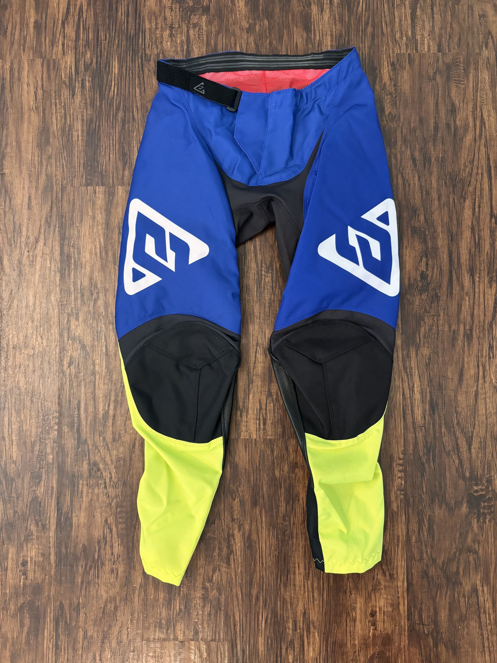  NEW Answer Racing Arkon Bold Pants - Blue / Yellow - SIZE 28