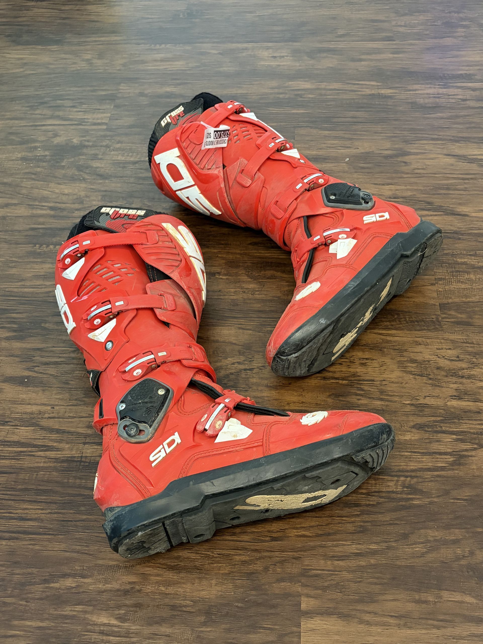 Sidi CrossFire 3 SRS Motocross Boots - Size 11 - RED - MFIRE3WSRSRED45