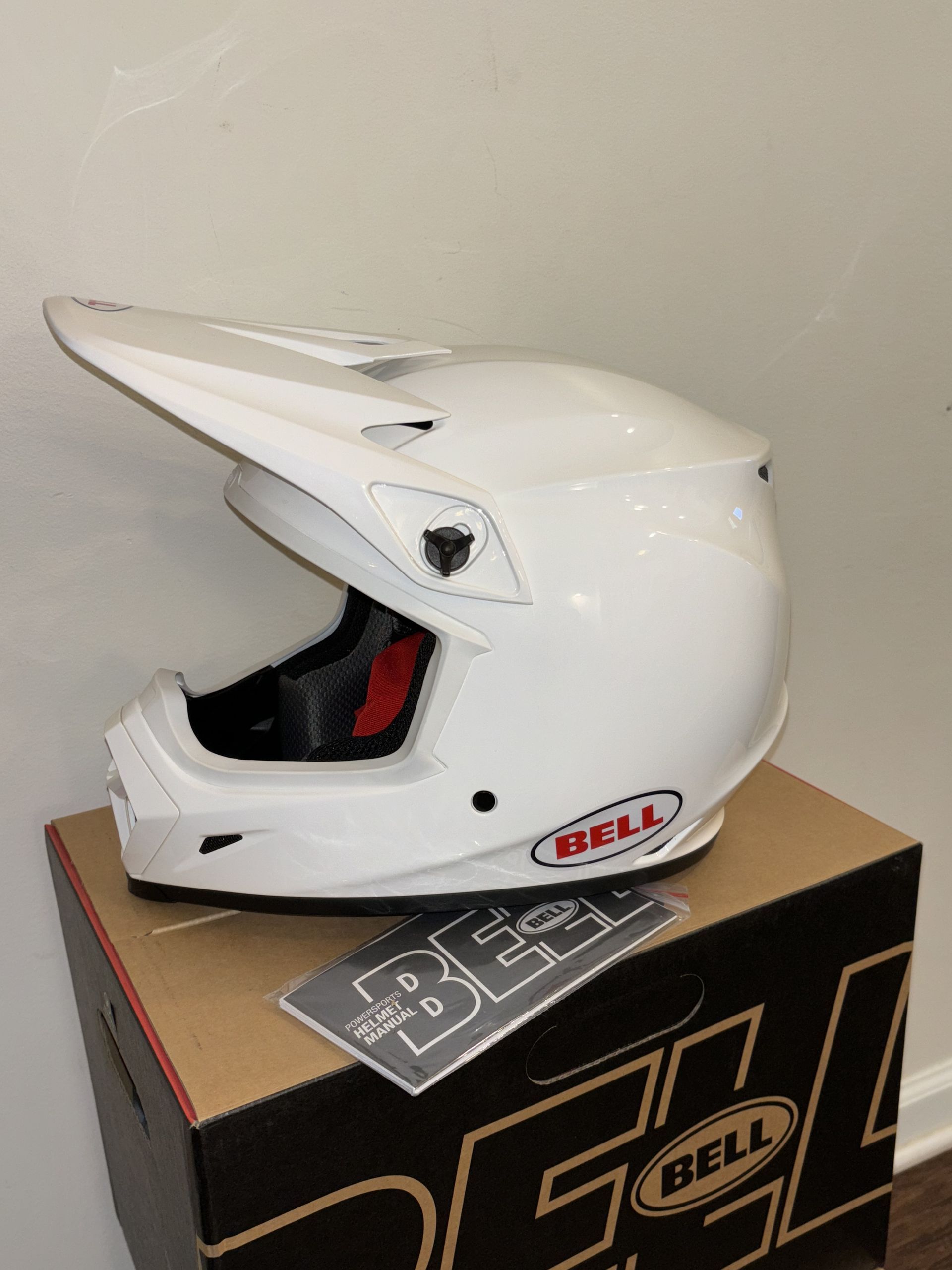 NEW Bell MX-9 Moto 9 MIPS Off-road Helmet - Gloss White MX ATV - ALL SIZES