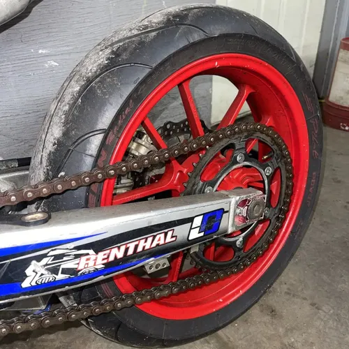 17" Supermoto Wheels For Honda CRF250R CRF450R 02-07 Michelin Pilot Power Tires