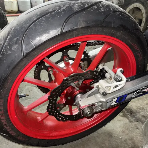 17" Supermoto Wheels For Honda CRF250R CRF450R 02-07 Michelin Pilot Power Tires