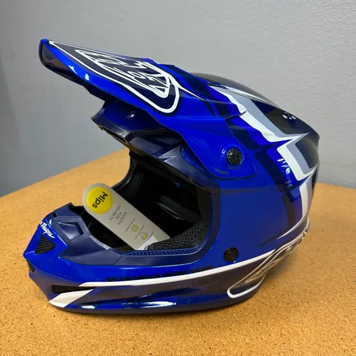 NEW Troy Lee Designs SE4 Warped Helmet Blue All Sizes