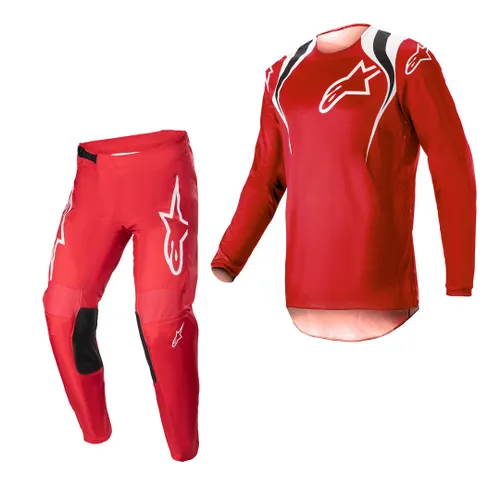 NEW Alpinestars Fluid Narin Gear Combo Red/White All Sizes
