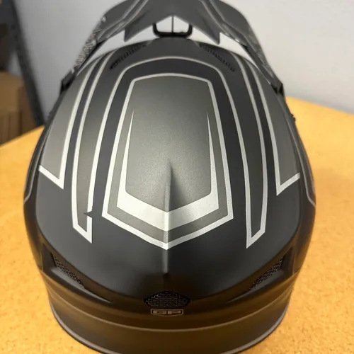 NEW Troy Lee Designs GP Helmet Matte Black/Gray Size Large