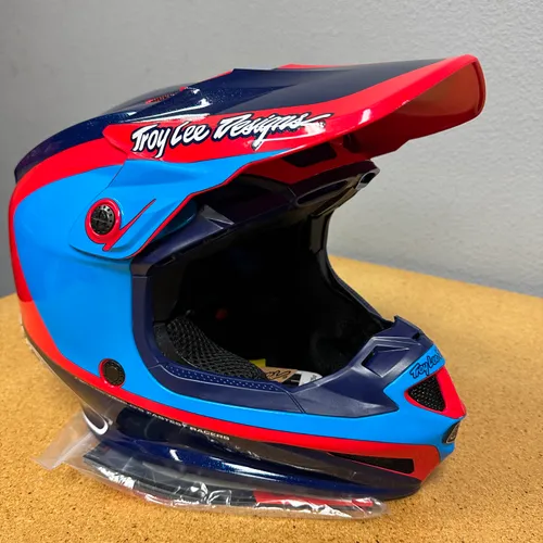 NEW Troy Lee Designs SE4 Helmet Navy/Red All Sizes