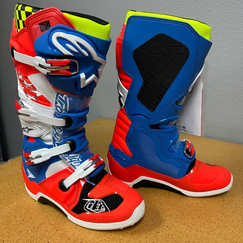 NEW Alpinestars Tech 7 Troy Lee Designs Boots Sz. 10