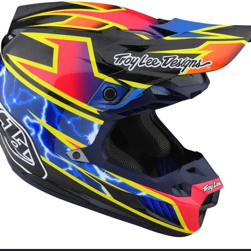 New Troy Lee Designs SE5 CARBON Lighning Helmet- Size M