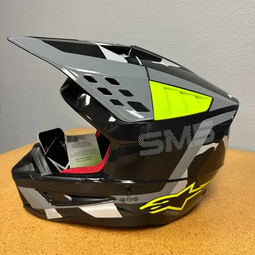 NEW Alpinestars SM5 Rover Helmet Flo Yellow/Gray Size Large