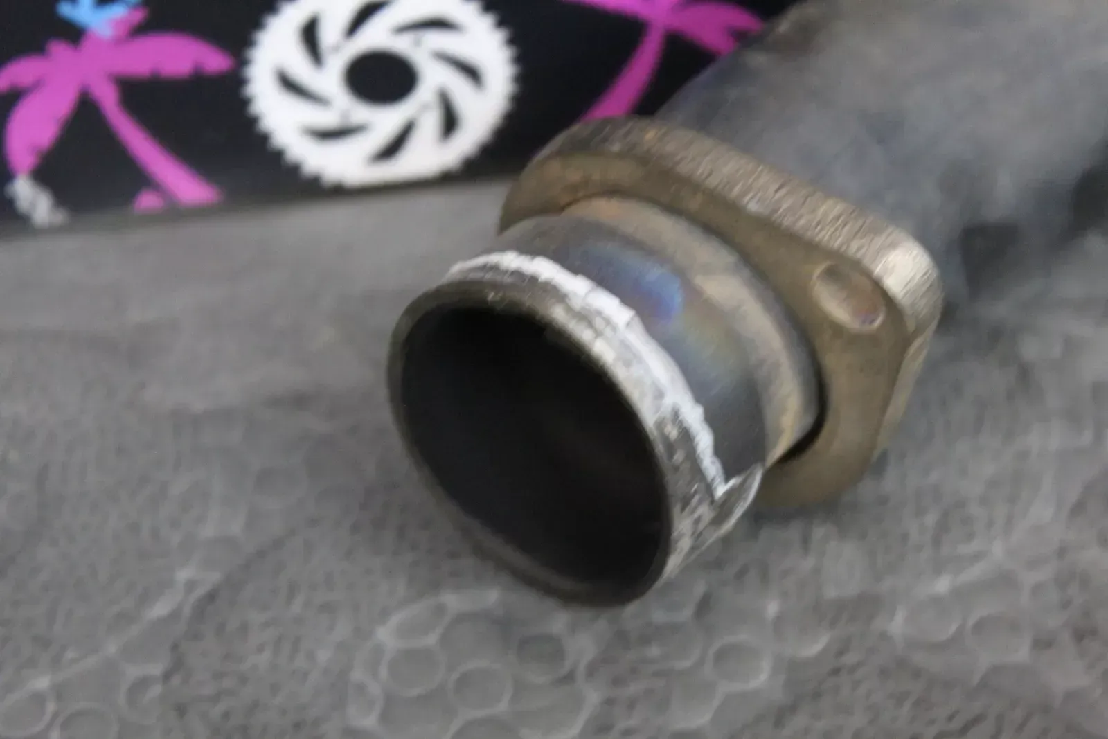 2009 yamaha yz450f OEM EXHAUST PIPE CHAMBER HEADER 2S2-14611