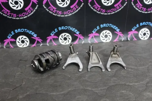 2011 Yamaha 01-13 YZ250F ENGINE CAM SHIFT DRUM TRANSMISSION GEAR SHIFT FORKS
