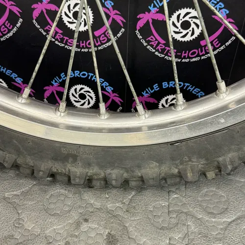 2003 02 - 14 yamaha yz125 yz250 OEM FRONT WHEEL RIM HUB TIRE SPOKES GOOD