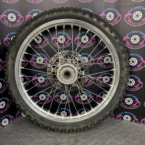 2003 02 - 14 yamaha yz125 yz250 OEM FRONT WHEEL RIM HUB TIRE SPOKES GOOD