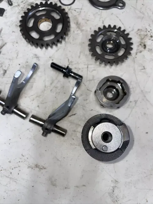 2007 YZ450F TRANSMISSION GEAR CHANGE FORKS SHIFT SHAFT CAM DRUM SHIFTER