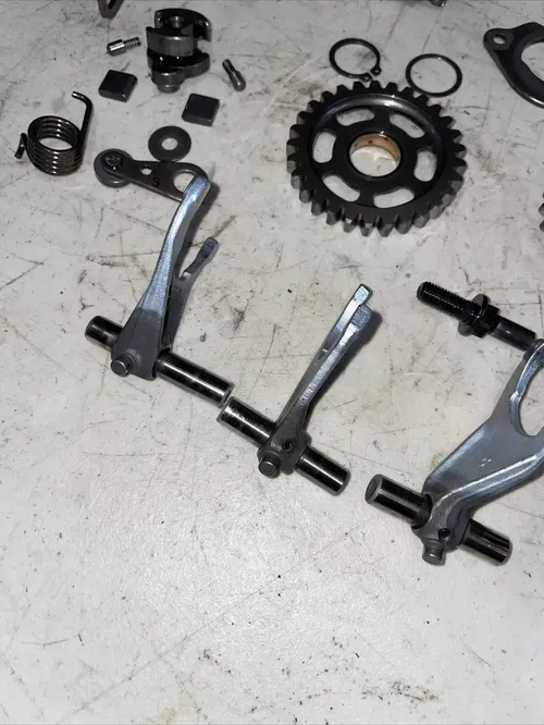 2007 YZ450F TRANSMISSION GEAR CHANGE FORKS SHIFT SHAFT CAM DRUM SHIFTER