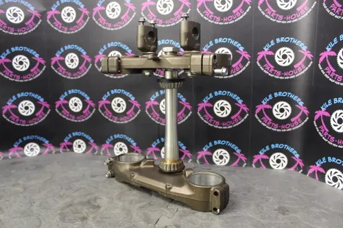 2009 kawasaki kx450f OEM FRONT FORKS LOWER UPPER TRIPLE TREE STEM CLAMP