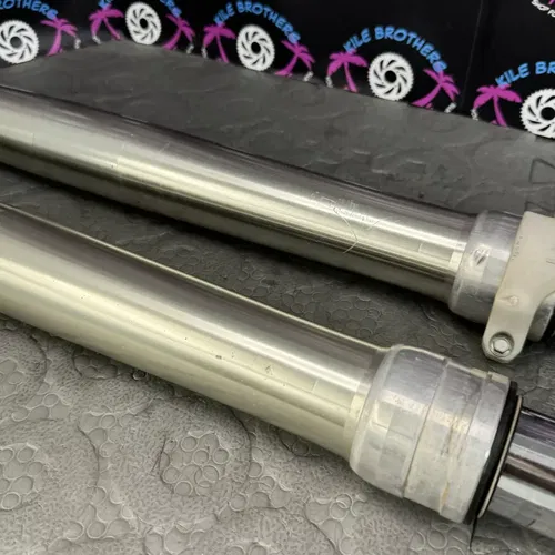 2003 99 - 03 yamaha yz125 OEM RIGHT LEFT FRONT SUSPENSION FORKS SHOCKS FORK SET