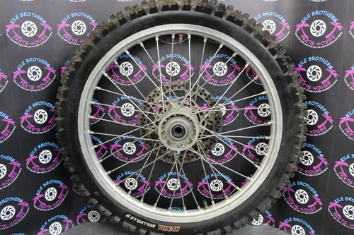 2003 02-14 yamaha yz250 OEM FRONT WHEEL RIM HUB SPOKES TIRE 5NY-25111-00-00