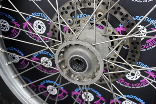 2003 02-14 yamaha yz250 OEM FRONT WHEEL RIM HUB SPOKES TIRE 5NY-25111-00-00