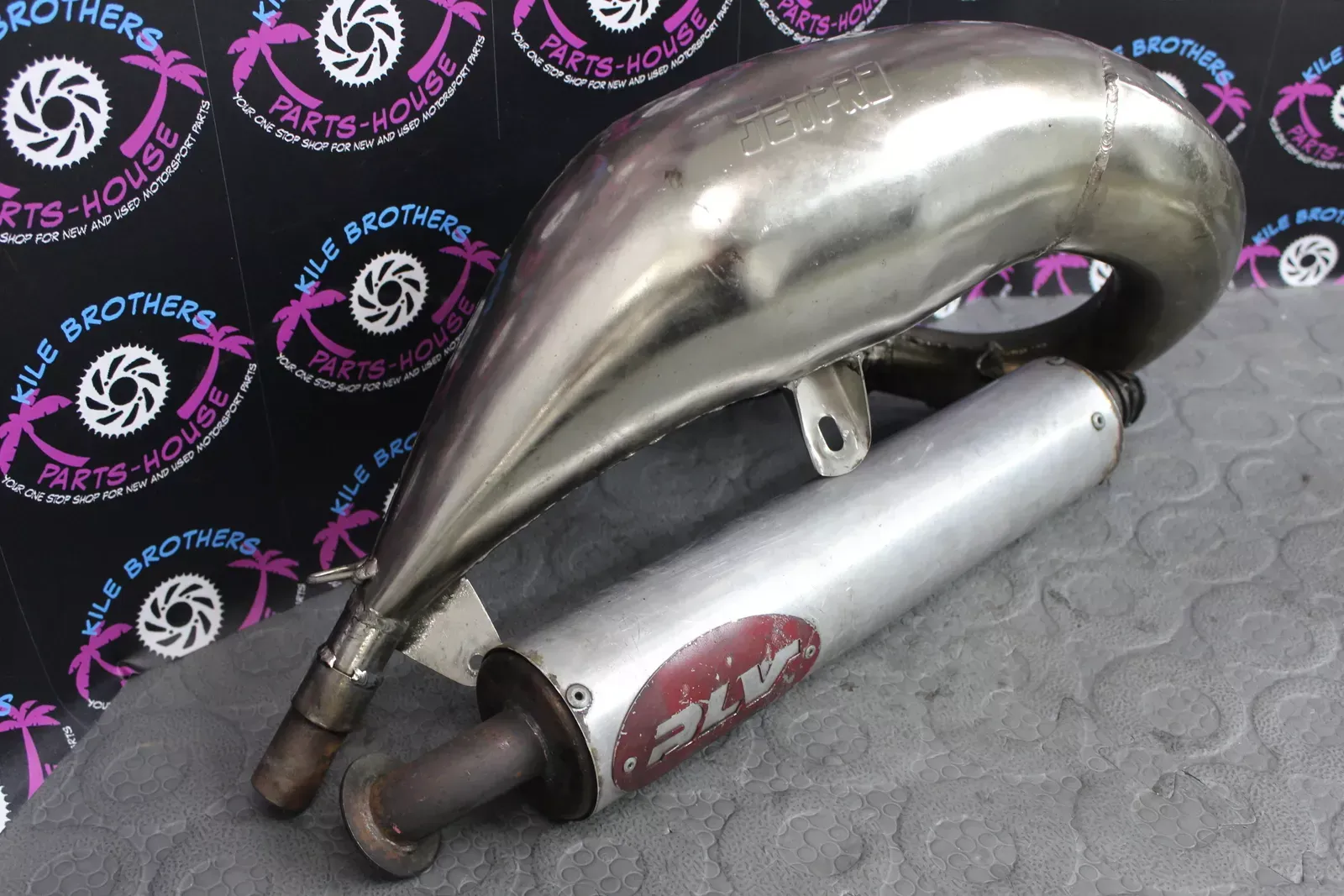 2001 YZ125 SHIFTER KART EXHAUST PIPE CHAMBER HEADER JETPRO