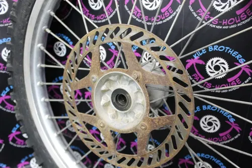1991 Kawasaki 90-96 KX250 OEM FRONT WHEEL RIM HUB SPOKES TIRES 41090-1086
