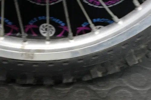 1991 Kawasaki 90-96 KX250 OEM FRONT WHEEL RIM HUB SPOKES TIRES 41090-1086