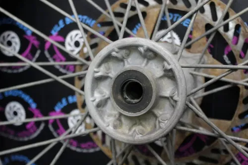 1991 Kawasaki 90-96 KX250 OEM FRONT WHEEL RIM HUB SPOKES TIRES 41090-1086