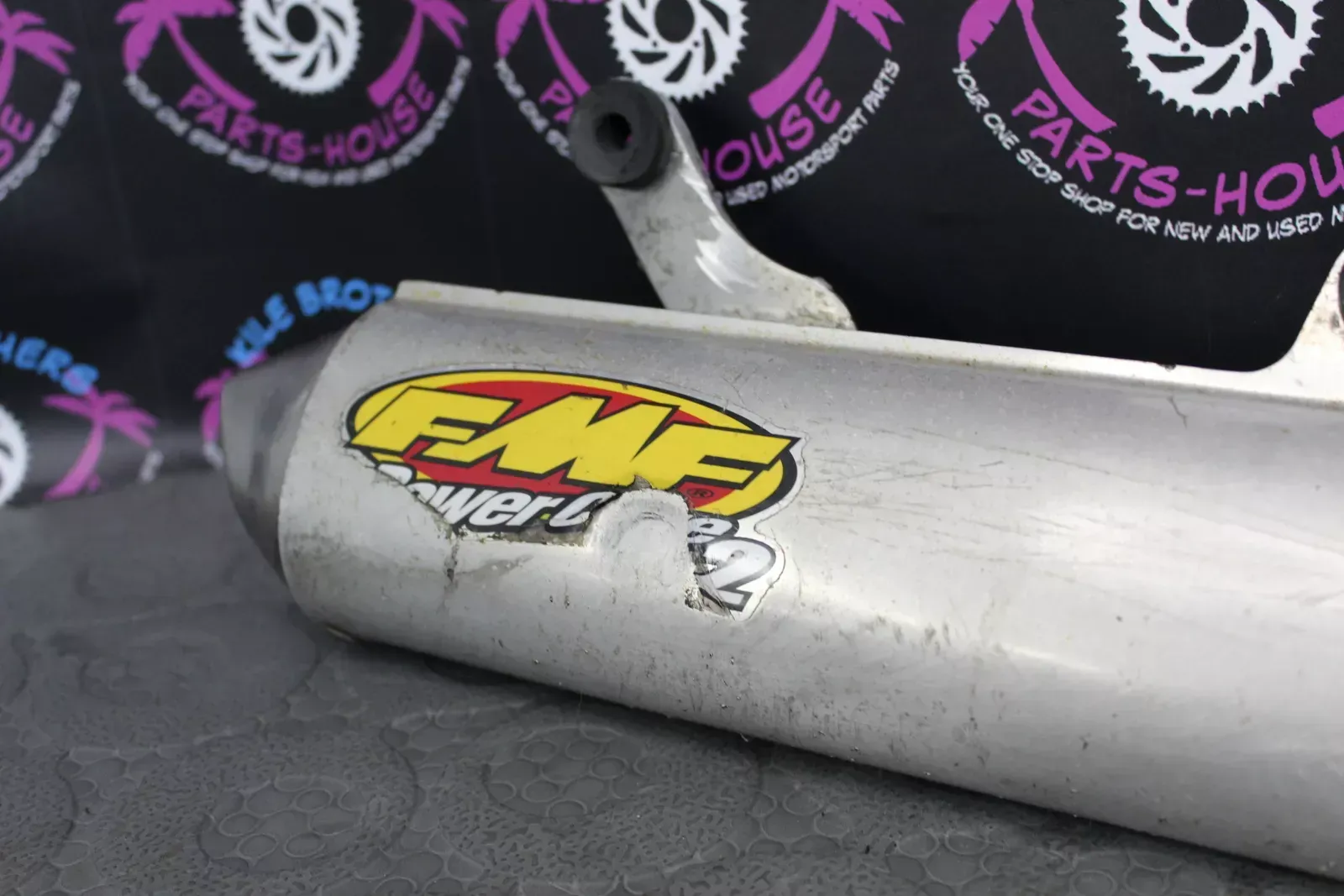 02-06 yamaha yz250 FMF MUFFLER EXHAUST SILENCER SLIP ON PIPE