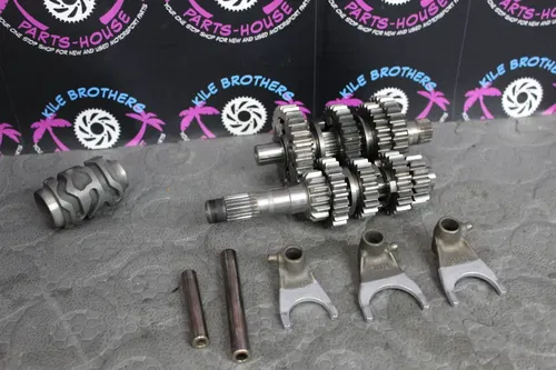 05-07 honda crf250r ENGINE TRANSMISSION TRANNY ASSEMBLY GEARS FORK 23210-KRN-A00