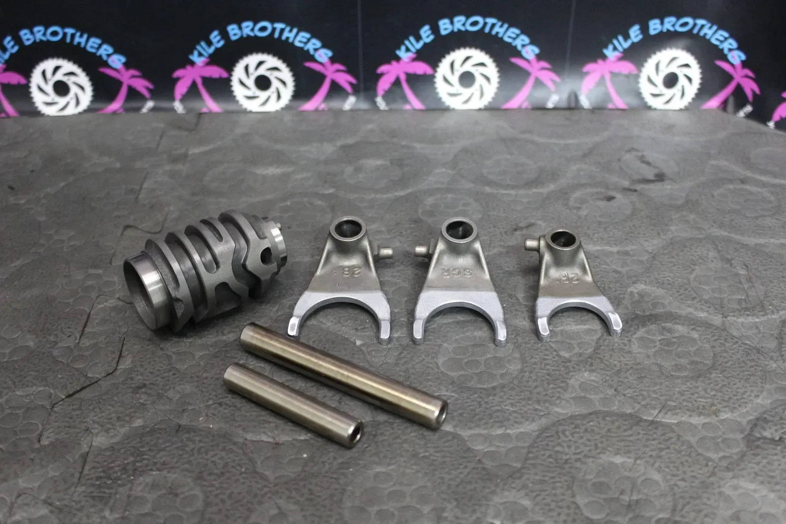 2004 Honda 04-17 CRF250X OEM ENGINE SHIFT FORKS SHIFTER CAM SHIFT DRUM