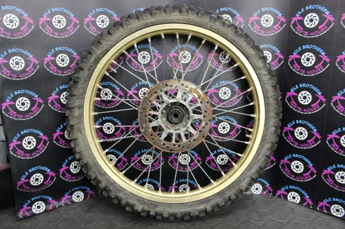 1986 YAMAHA YZ125 OEM FRONT WHEEL RIM HUB SPOKES 1LX-25111-00-98