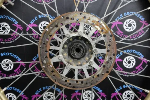 1986 YAMAHA YZ125 OEM FRONT WHEEL RIM HUB SPOKES 1LX-25111-00-98