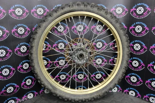 1986 YAMAHA YZ125 OEM FRONT WHEEL RIM HUB SPOKES 1LX-25111-00-98