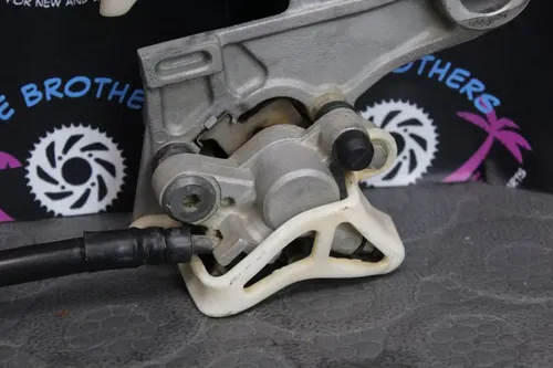 2009 honda 02-22 crf450r OEM REAR BACK BRAKE CALIPER MASTER CYLINDER W RESERVOIR