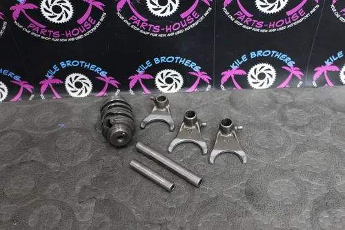 2003 honda crf450r ENGINE MOTOR TRANSMISSION GEAR SHIFT FORKS SHIFT DRUM