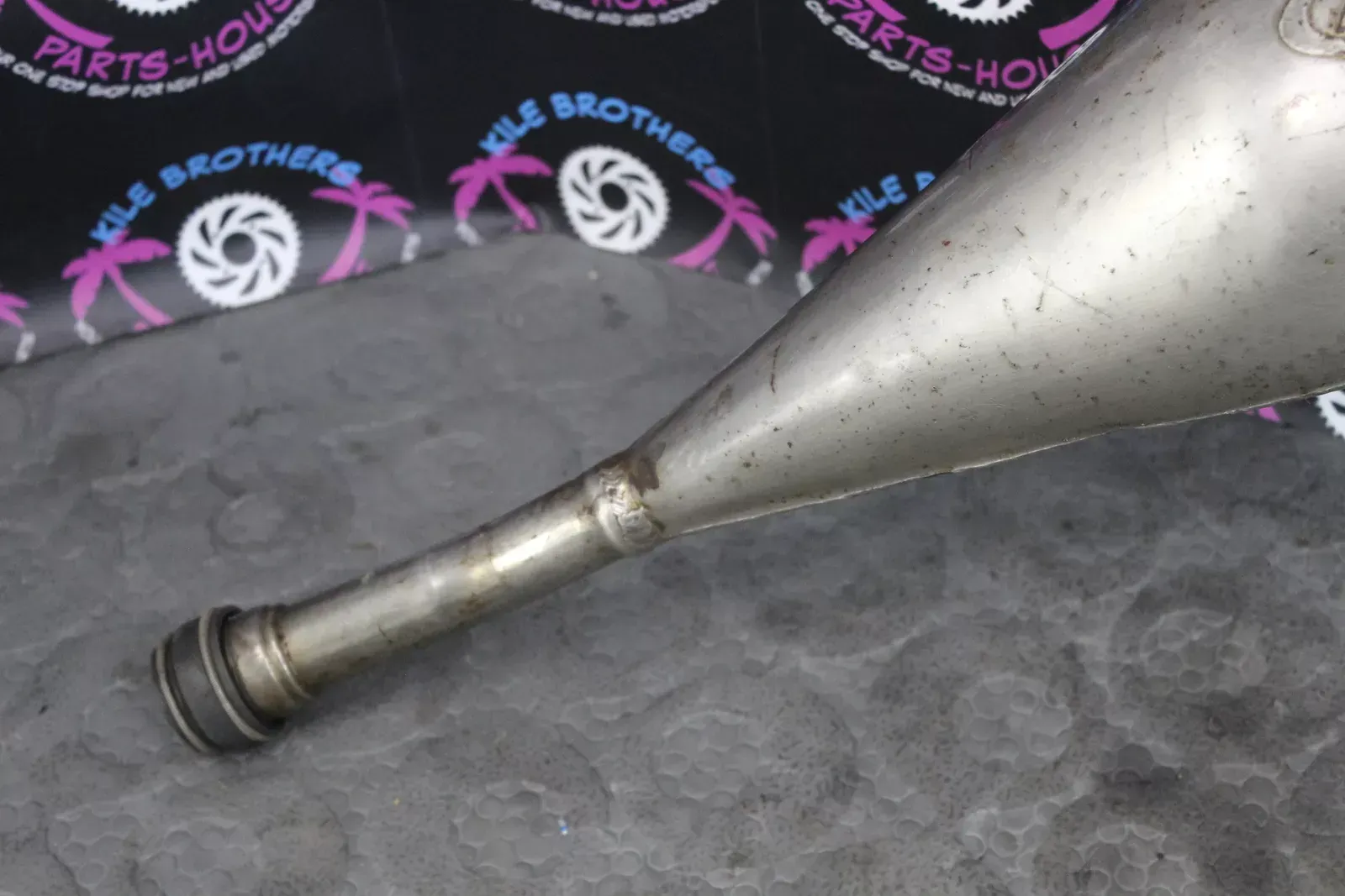 2003 yamaha 02-03 yz125 OEM EXHAUST PIPE CHAMBER HEADER 5NY