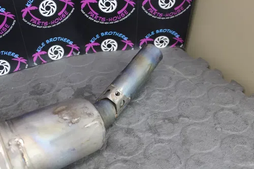 2009 2010 honda crf450r FMF TITANIUM EXHAUST PIPE CHAMBER HEADER MUFFLER GOOD