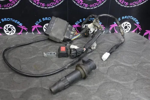 2004 Yamaha YZ450F OEM ECU CDI ECM WIRE WIRING HARNESS LOOM COIL SPARK PLUG BOOT