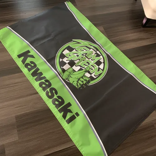 Team Green Kawasaki Banner 