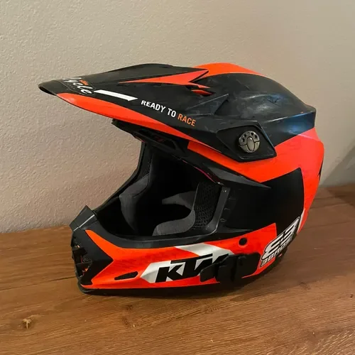 KTM Bell Moto-9 Flex Helmet Exclusively by Bell (Orange/Black) - Size (Med)