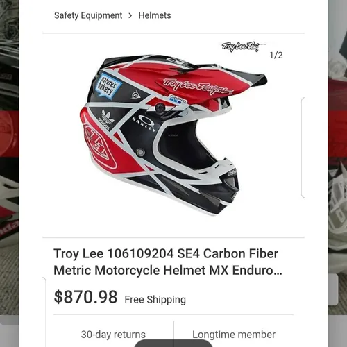 Tld SE4 Carbon fiber helmet 