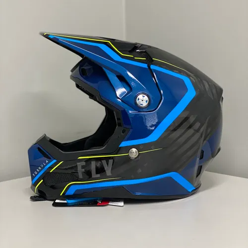 Fly Racing Formula Axon Black/ Blue Large
