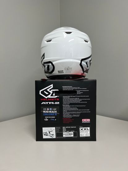 6D ATR-2 Solid White Helmets - Size XXL