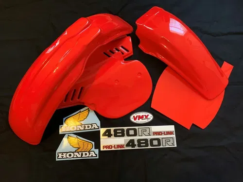 HONDA CR480 PLASTIC KIT 1983 CR 480 PLASTIC KIT CR 480 FENDER KIT  VMX AHRMA