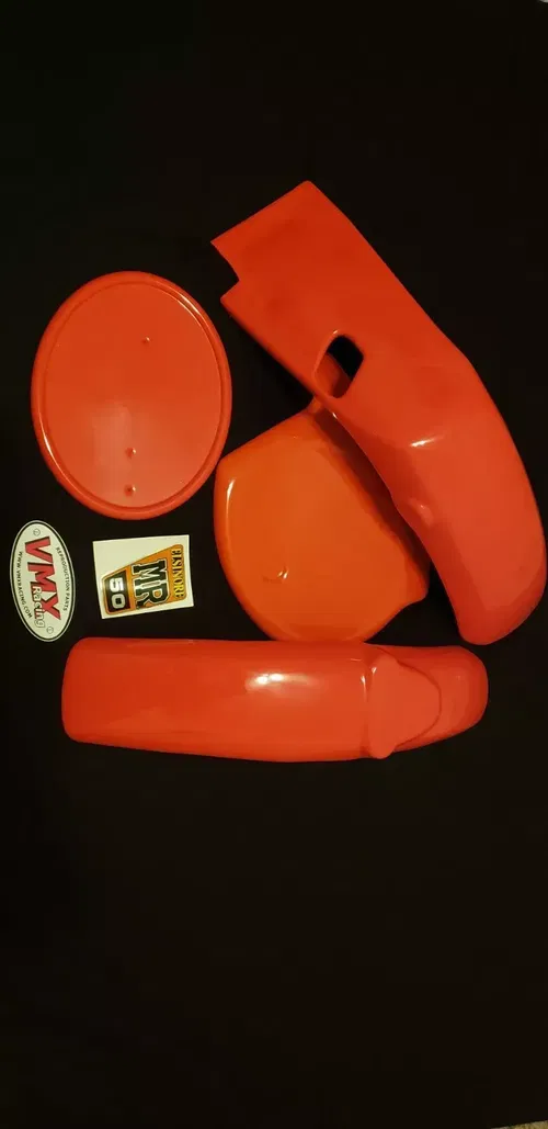 HONDA FENDER KIT MR50 PLASTICS REAR FRONT FENDER SIDEPANEL MR AHRMA MR 50