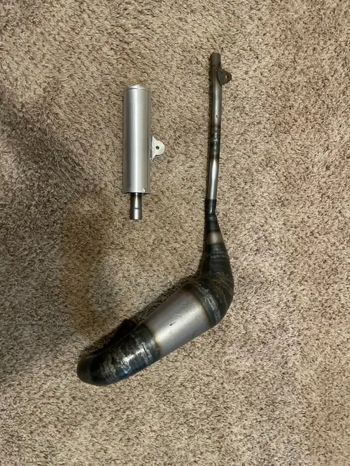 HONDA 1983 CR125 PFR PIPE AND SILENCER 83 CR 125 PFR EXHAUST CR AHRMA INSTOCK