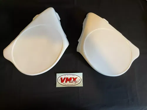 HONDA 1975 CR125 SIDEPANEL SET WHITE SIDE PANEL 75 CR 125 AHRMA VMX