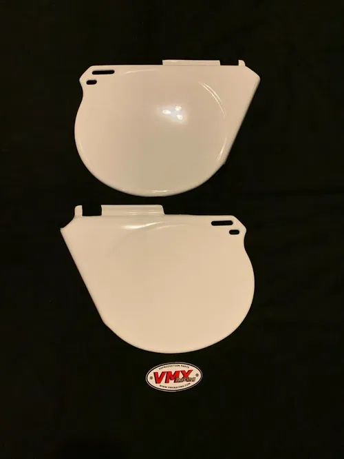 HONDA 1976 CR250 SIDE PANEL SET CR 250 76  SIDE PANEL SET VMX WHITE