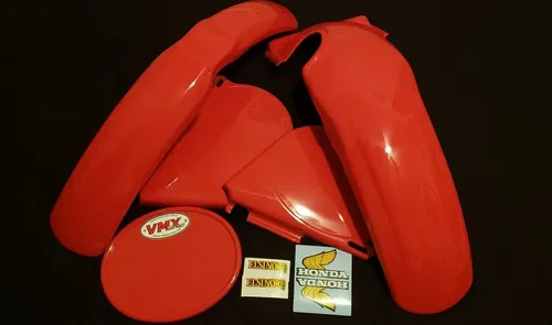 HONDA FENDER KIT 1975 76 CR250 PLASTIC REAR FRONT FENDER SIDEPANEL CR AHRMA CR