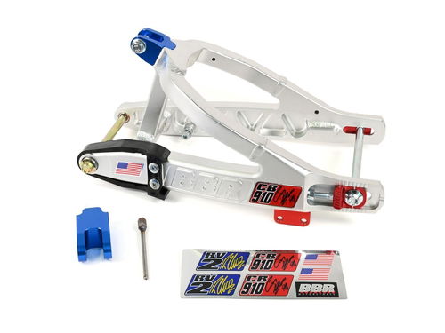 BBR Swingarm - Stock Comp Signature +1.75" - Silver - Includes Chain Guide - KLX110/L - 2002-Present